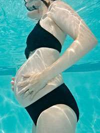 Занятия аквааэробикой для беременных