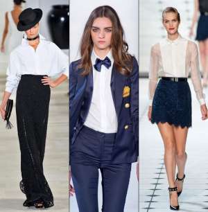 Белая блузка: возрождение классического тренда в весеннем сезоне 2013