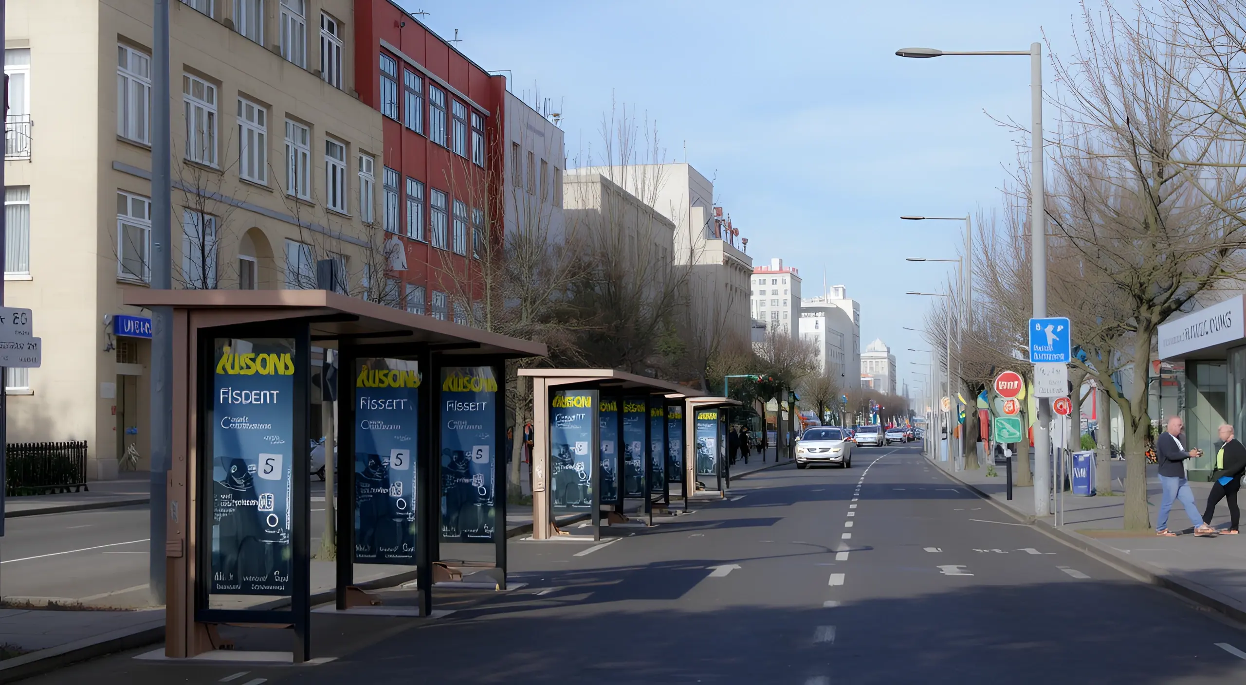 Список всех остановок автобусного маршрута